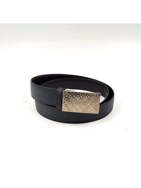 Cartier Happy Birthday Leather Black Belt Silver